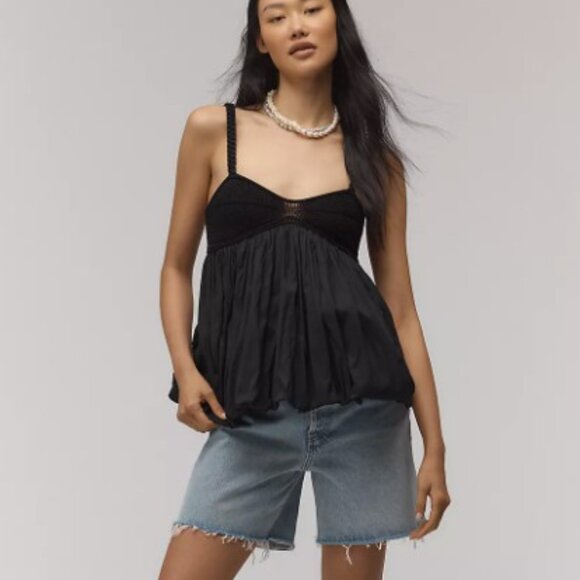 By Anthropologie Knit Bubble/Swing Tank Top Size S - Picture 4 of 4